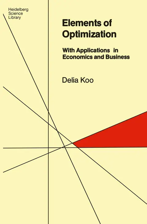 Cover of Elements of Optimization