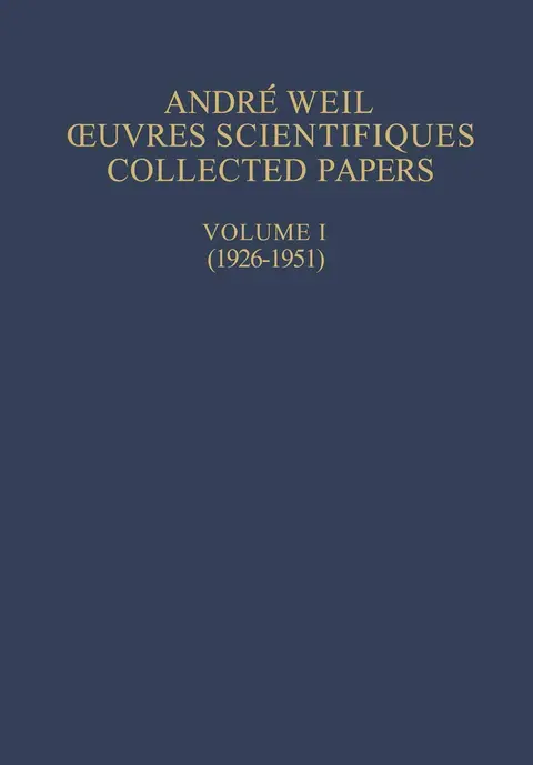 Cover of Oeuvres Scientifiques / Collected Papers