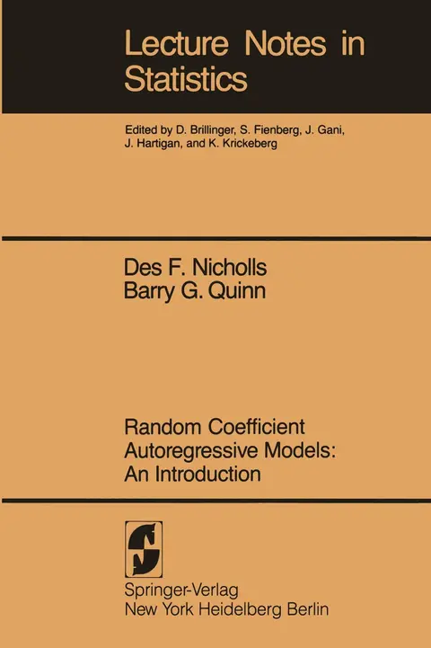 Cover of Random Coefficient Autoregressive Models