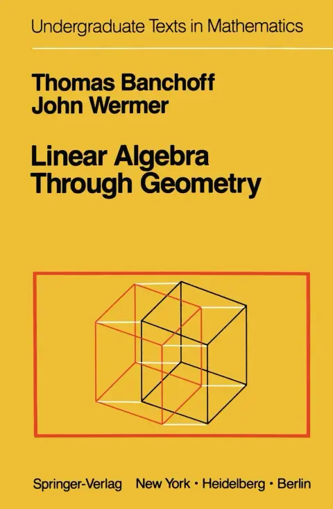 Cover of Linear algebra through geometry