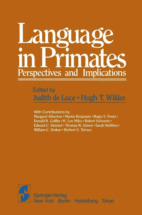 Cover of Language in Primates
