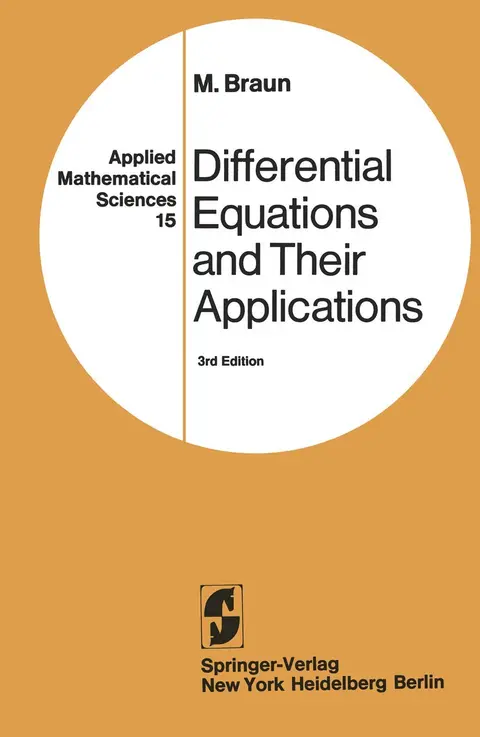 Cover of Differential Equations and Their Applications