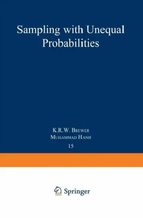 Cover of Sampling with Unequal Probabilities