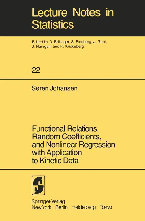 Cover of Functional Relations, Random Coefficients, and Nonlinear Regression with Application to Kinetic Data