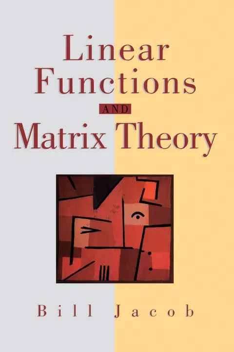 Cover of Linear Functions and Matrix Theory