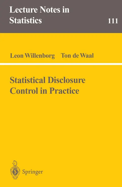 Cover of Statistical Disclosure Control in Practice