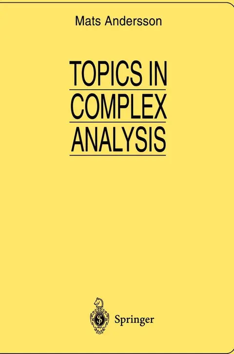 Cover of Topics in Complex Analysis