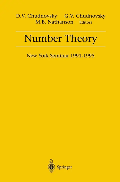 Cover of Number Theory