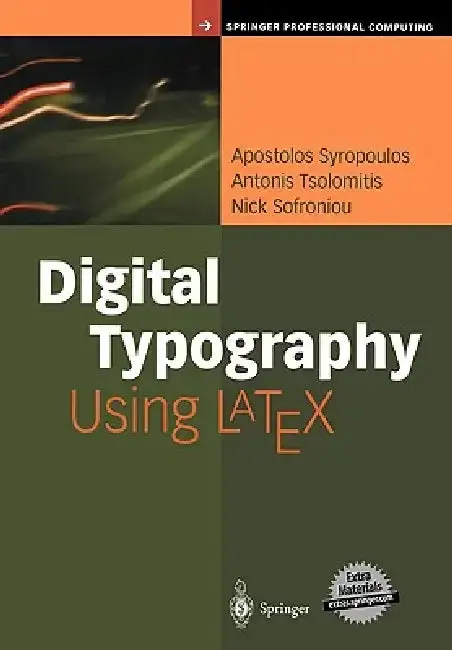 Cover of Digital Typography Using Latex