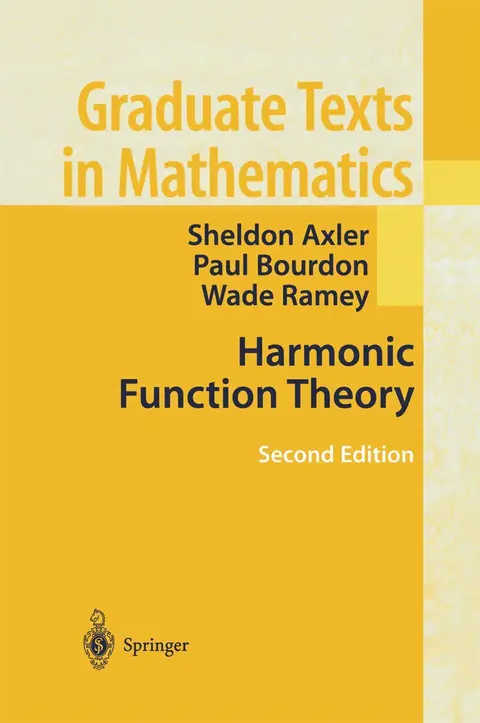 Cover of Harmonic Function Theory