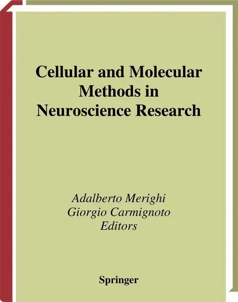 Cover of Cellular and Molecular Methods in Neuroscience Research