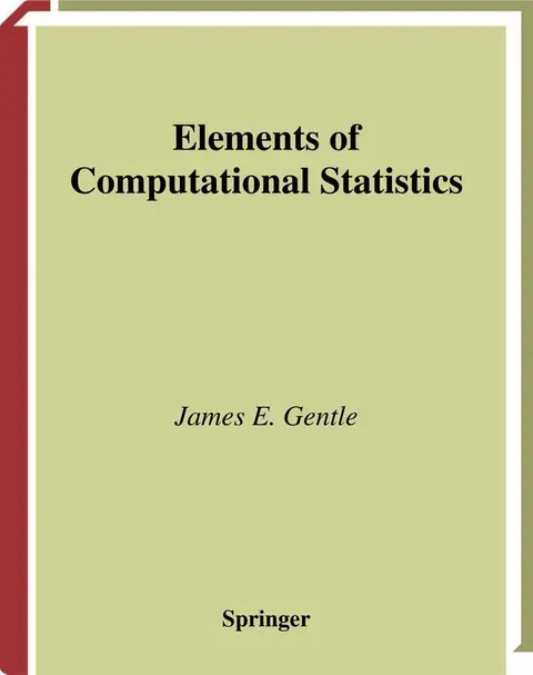 Cover of Elements of Computational Statistics