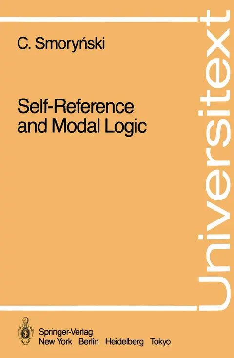 Cover of Self-Reference and Modal Logic