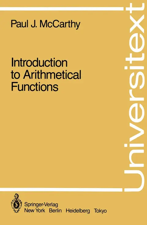 Cover of Introduction to Arithmetical Functions