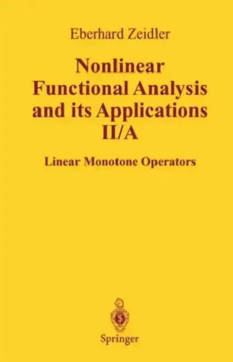 Cover of Nonlinear Functional Analysis and Its Applications
