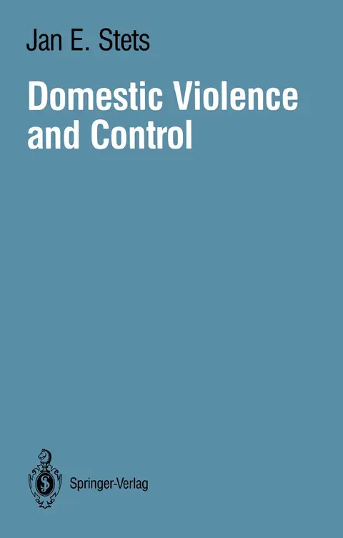 Cover of Domestic Violence and Control