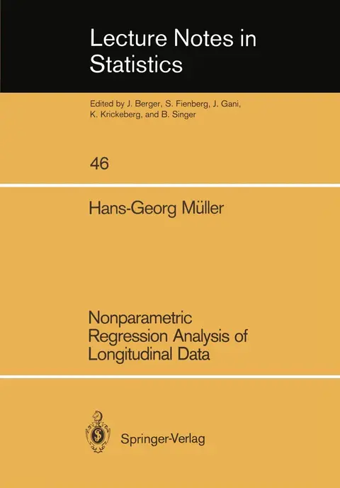 Cover of Nonparametric Regression Analysis of Longitudinal Data