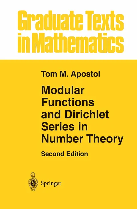 Cover of Modular functions and Dirichlet series in number theory