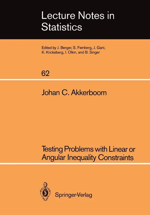 Cover of Testing Problems with Linear or Angular Inequality Constraints