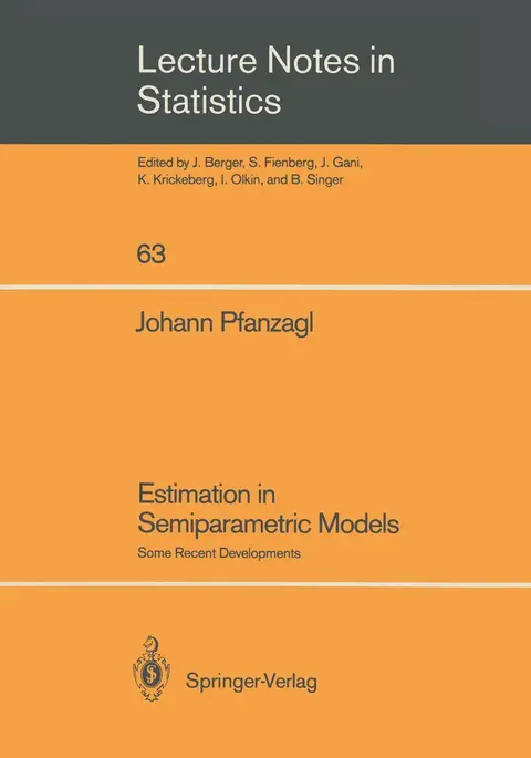 Cover of Estimation in Semiparametric Models