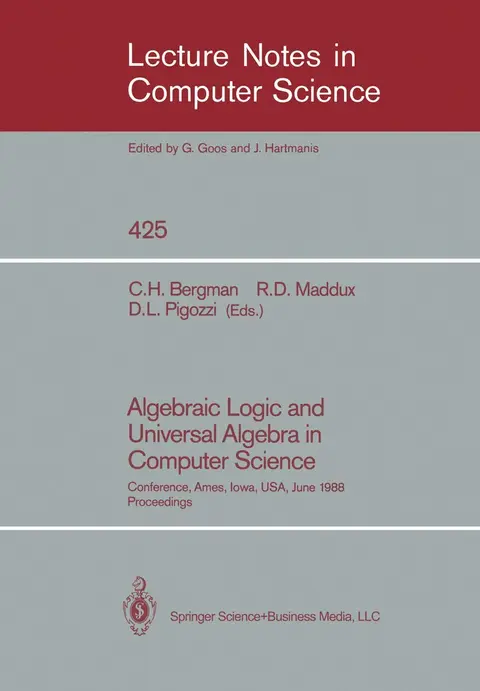 Cover of Algebraic Logic and Universal Algebra in Computer Science