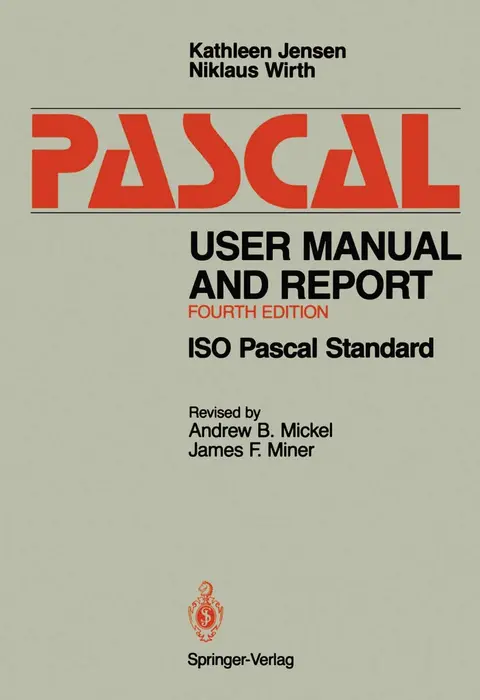 Cover of Pascal User Manual and Report