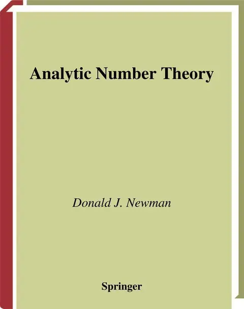 Cover of Analytic Number Theory (hb)