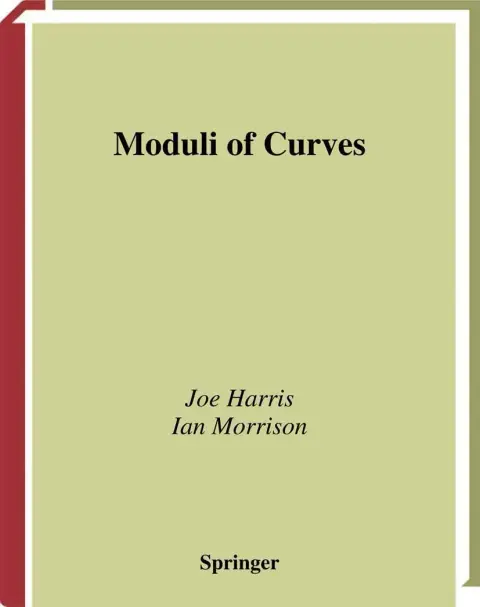 Cover of Moduli of Curves