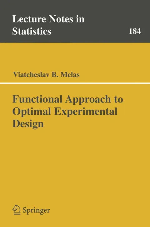 Cover of Functional Approach to Optimal Experimental Design
