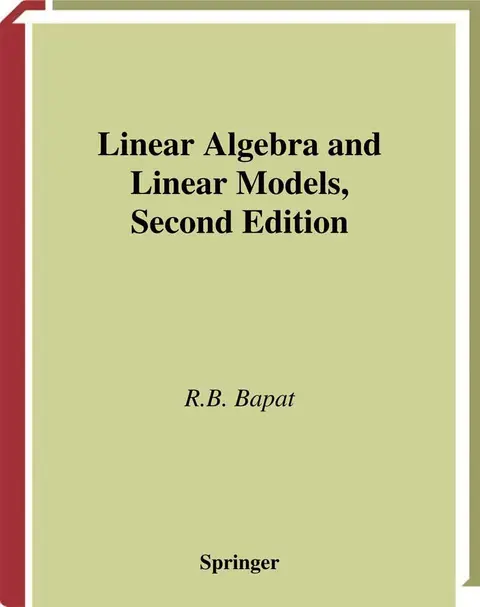 Cover of Linear Algebra and Linear Models