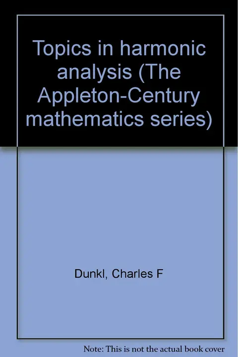 Cover of Topics in harmonic analysis