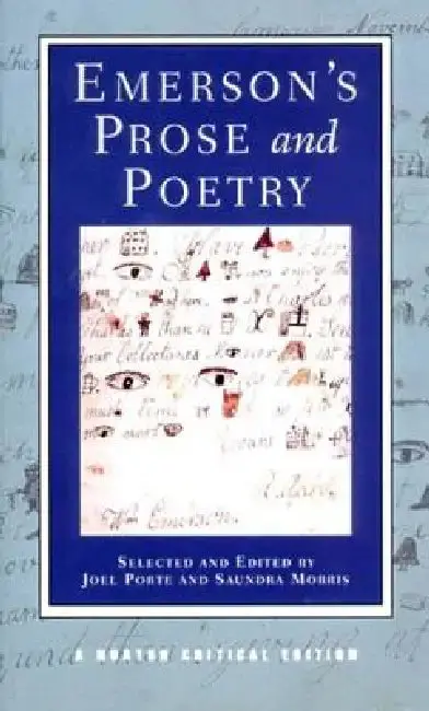 Cover of Emerson's Prose and Poetry