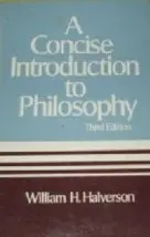 Cover of A concise introduction to philosophy