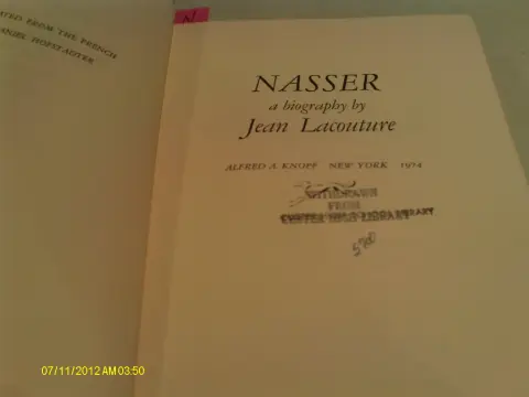 Cover of Nasser