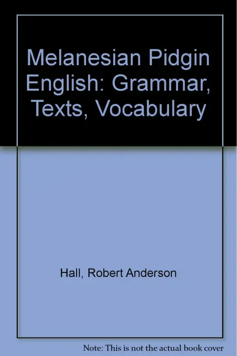 Cover of Melanesian Pidgin English