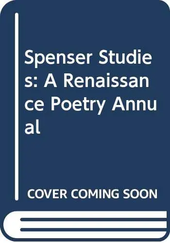 Cover of Spenser Studies