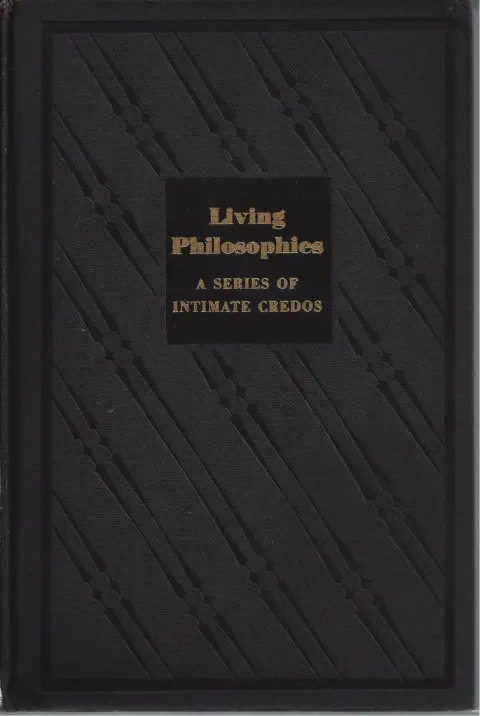 Cover of Living Philosophies