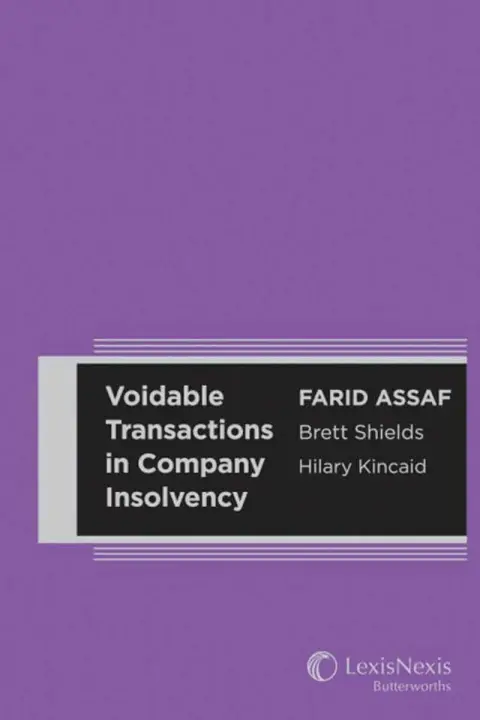 Cover of Voidable Transactions/Company Insolvency