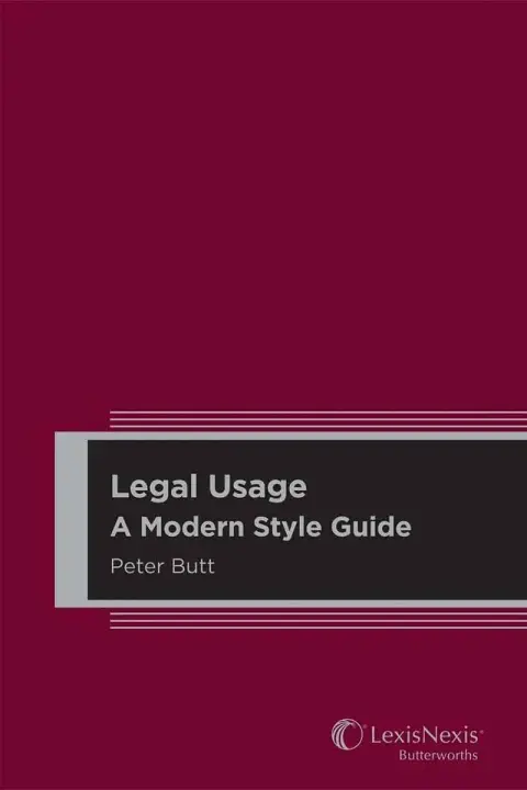 Cover of Legal Usage