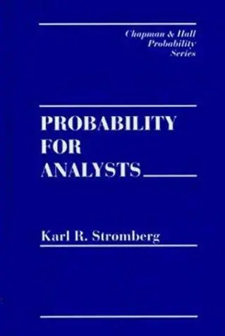 Cover of Probability for Analysts