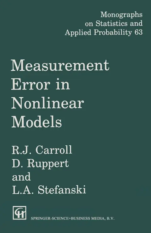 Cover of Measurement Error in Nonlinear Models