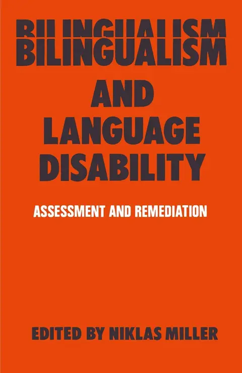 Cover of Bilingualism and Language Disability