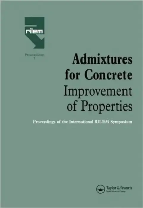 Cover of Admixtures for Concrete - Improvement of Properties