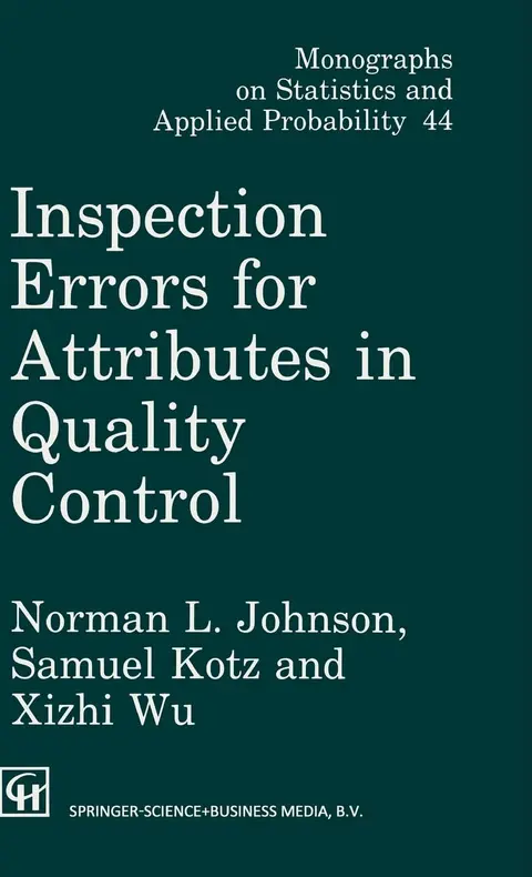 Cover of Inspection Errors for Attributes in Quality Control