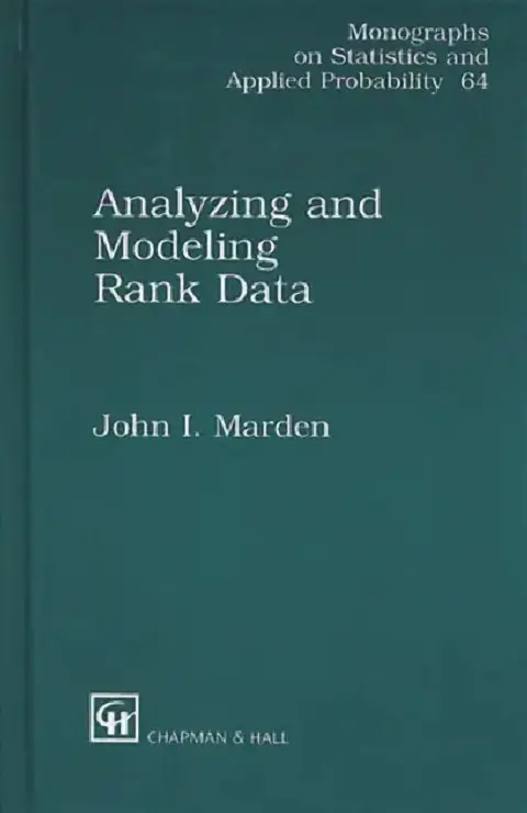 Cover of Analyzing and Modeling Rank Data