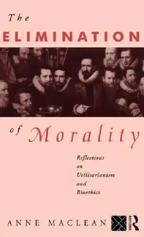 Cover of The Elimination of Morality