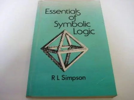 Cover of Essentials of Symbolic Logic