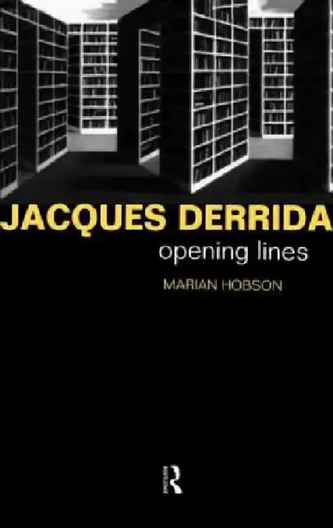 Cover of Jacques Derrida