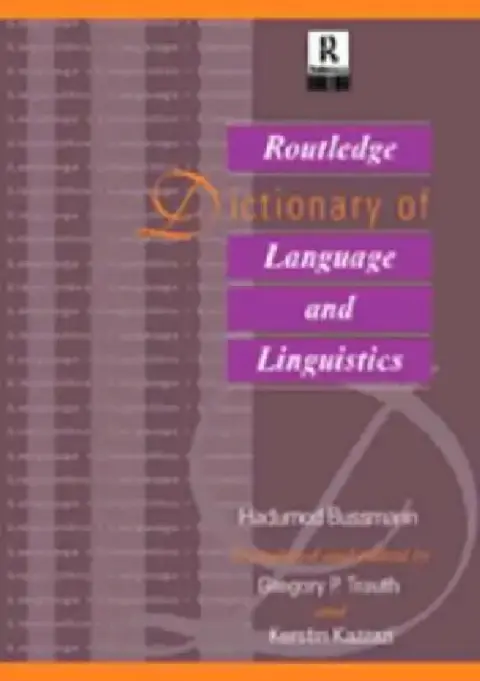 Cover of Routledge Dictionary of Language and Linguistics