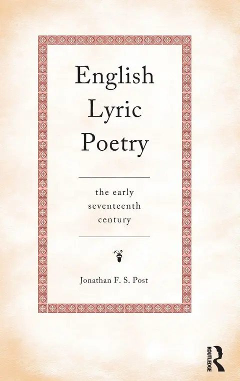 Cover of English Lyric Poetry